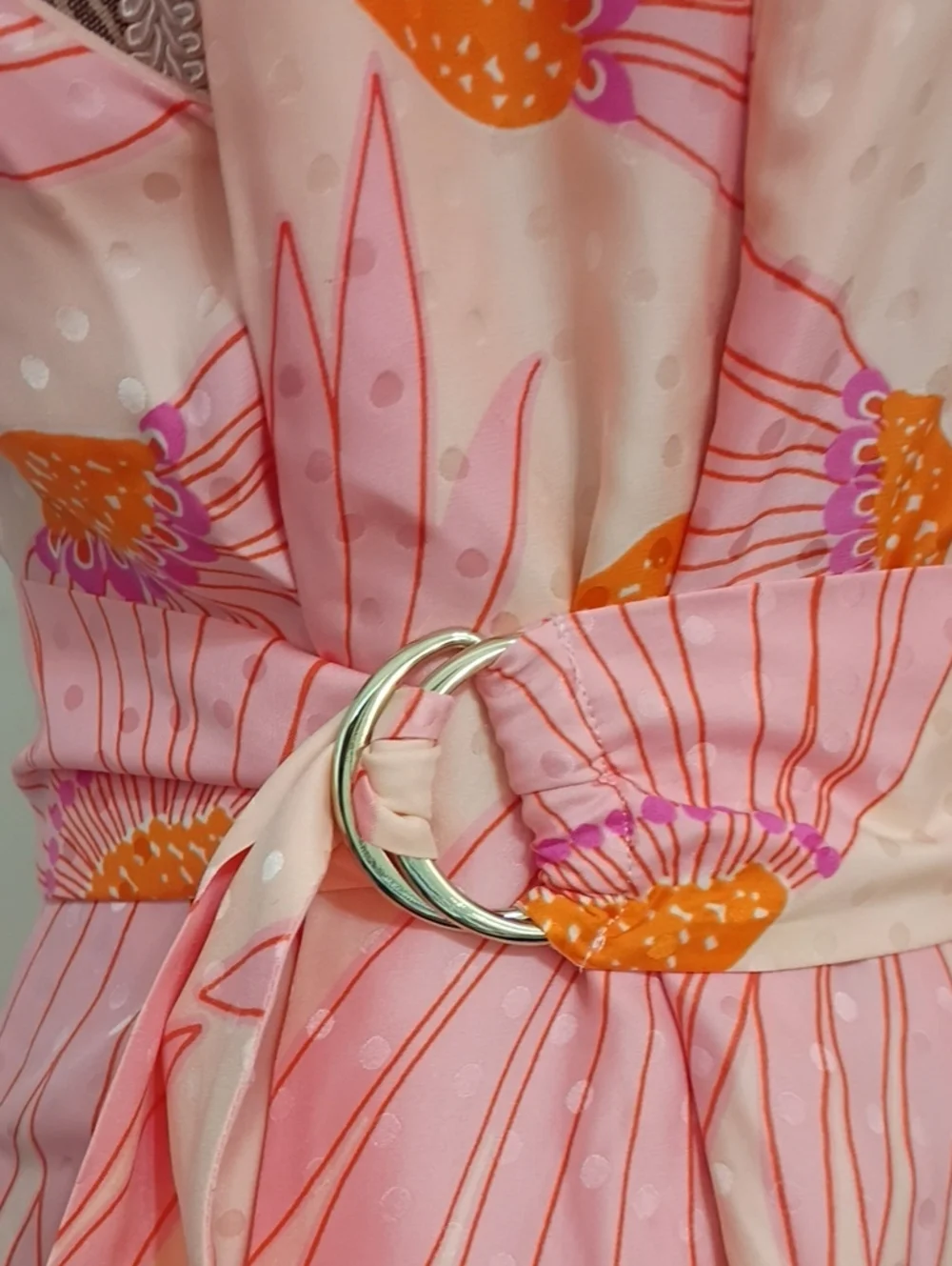 Kate Spade Falling Flowers Silk Blend Floral Wrap Maxi Dress Size 4 MSRP $495